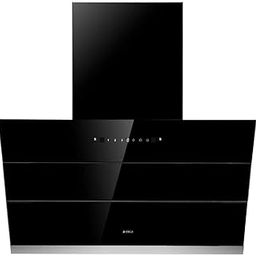 Elica 90 cm 1350 m3/hr Filterless Autoclean Angular Kitchen Chimney with 15 Years Warranty (EFL-S9012 HAC LTW VMS, Touch + Motion Sensor Control, Black)-picture-0