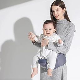 KRLZ Foldable Hip Seat Baby Carrier, Advanced Adjustable Waistband Extender Baby Hip Seat Carrier for 0-36 Month Baby-image-5