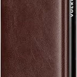 Credit Card Holder with Banknote Compartment RFID Blocking Pop up Leather Card Wallet with ID Window, Espresso-14