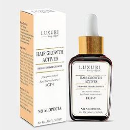LUXURI Hair Growth Actives Serum, Hair Growth Activator With FGF-7- Promotes Hair Growth, Revitalizing, Beneficial in Alopecia - 30ml-picture-34