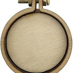 EmbroideryMaterial Tiny Round Circle Wooden Mini Embroidery Hoop Frame for Cross Stitch Embroidery DIY Jewellery Pendant Making (3 cm, 1 Piece)-image-30