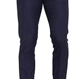 Black Cotton Blend Fabric Solid Pattern Slim Fit Formal Trousers, Men's Pants for Office, Pleat-Front Formal Trousers for Men-picture-38