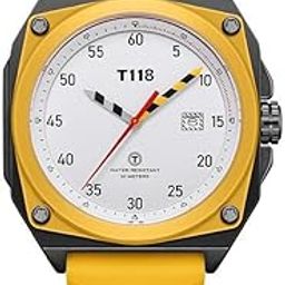Men's Quartz Watch | Simple Silicone Strap, Single Calendar, Waterproof Square Dial Watch-picture-10