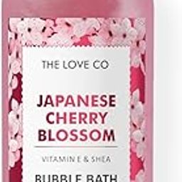 THE LOVE CO. Luxury Japanese Cherry Blossom Bubble Bath - Aromatherapy Soap and Bath Oil with Epsom Salt for Dry Skin - Moisturizing and Soothing - Suitable for All Ages and Sensitive Skin - Luxury Bubble Bath for Self-Care - 295ml-14