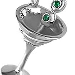 Jewellery 925 Sterling Silver Shaken Not Stirred Martini Charm Pendant, Fits in Bracelets, Chains and Necklace for Men and Women-image-27