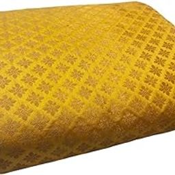 Unstitched self design brocade silk fabric for blouse material-image-54