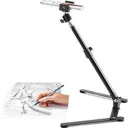 BROLAVIYA Overhead Video Mobile Metal desktop Stand with 1/4" Male Adaptor for Camera,Gopro and Mobile Bracket for online teaching,Video,Desktop,Bedroom, Office-4