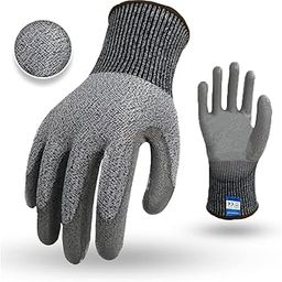 FreshDcart Rubber, Nylon Anti Cut Safety Hand Gloves With Level 5 Protect Kitchen Gloves For Chopping Food Vegitable And Gardening, Grey, Pack of 1-image-51