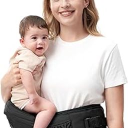 Suicune Baby Hip Seat Carrier, Ergonomic Hip Seat Baby Carrier with Multiple Pockets, Adjustable Extended Waistband for Newborns & Toddlers up to 50 lbs-image-36