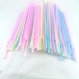 advancedestore Pack of 50Pcs Collection Flexible Bent Soft Multicolour Straw-image-51