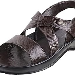 Men Brown Leather Sandals (18-1540-12-41) Size (7 UK (41 EU))-picture-33