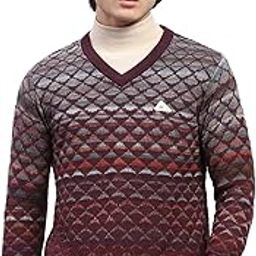 Mens Self Design V Neck Full Sleeve Pullover (1243195VN)-image-88