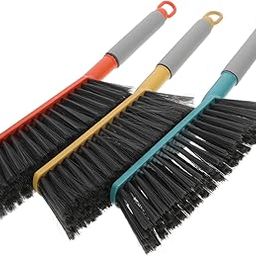 WHAMVOX 3pcs Soft Bristle Cleaning Brush for Bed Sofa and Carpet Handle Duster for Easy and Dirt Removal Home and Car Retro Lemon Vibrant-image-75