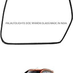 PALAUTOLIGHTS KUV 100 Glass Convex Curved Passenger Left Side Mirror for Car-13
