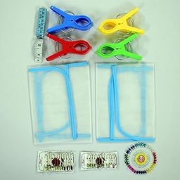 Prabhas Designs Pre-Pleating Kit | Ironing Mat 2, Big Clips 4 nos, 12 Safety Pins with Balls (Size 4 and Size 2), Measuring Tape and Pearl Pin 40 nos | Easy Pleat Maker for Perfect Saree Draping-image-40