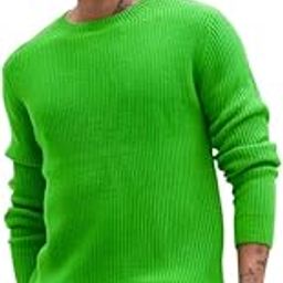 Men's Acrylic Round Neck Plain Sweaters-image-39