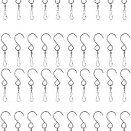 CALANDIS™ 60 Pieces Hanging Stainless Steel Swivel Hooks Clip for Wind Chime Bell | Wind Chimes | Garden D?©cor | Yard, Garden & Outdoor Living-image-35