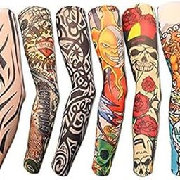 THE BEGED Cotton, Nylon Arm Sleeve For Men & Women With Tattoo (Free, Multicolor)-image-15