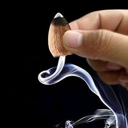 Back Flow Incense Cones (100 Pcs) Scented Backflow Cones for Smoke Fountain/Original Backflow Dhoop Cones, Natural Fragrance Dhoop-image-22