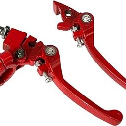 MERISHOPP®2X Brake Clutch Lever 22mm Adjustable Clutch Brake Lever Professional Sturdy Red|Motors | Motorcycle Parts |1 Pair Motorcycle Brake Clutch Levers-14