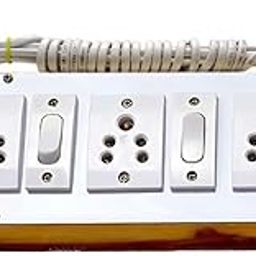 Anchore Wooden Extension Board 3 Socket 3 Switch with 4 Meter 3pin top Wire-16