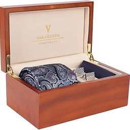 Men Blue Party Tie Pocket Square And Cufflink-image-19