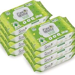 BeeBaby Fresh Baby Wet Wipes. Contains Aloe Vera, Vitamin E & Anti - Bacterial ingredients. Ideal for Cleaning & Moisturising Newborn. - 8 Pack of 72 Wipes-17