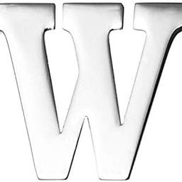 Monogram Alphabet Letters Lapel Pin Badge (W)-picture-24