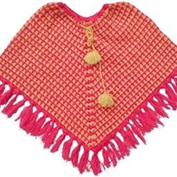 Girl Poncho Hand Knitted by Wool-image-49
