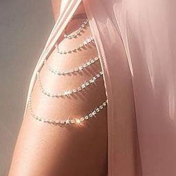 Boho Crystal Leg Chains Rhinestone Body Chain Rave Party Thigh Chain Body Jewelry Accessories for Women and Girls-image-76