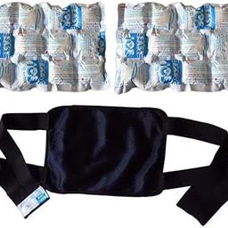 Cold and Hot pain relief pack with belt for Back, knee, elbow shoulder and all big joints. Size: 30 x 20 cm Pack of 1 with 2 Dry Sheets-image-28