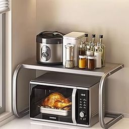 Dhadh Microwave Stand | Oven, OTG Stand for Kitchen | Multipurpose Top Rack for Kitchen Storage | Durable & Rust-Free Telescopic Stand with Up to 15kg Capacity-24