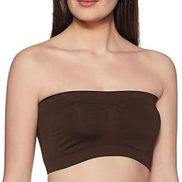 Women's/Girl's Nylon Spandex Non-Padded & Non Wired Seamless Tube Bra for Running, Athletics, Excercise, Gym (Free Size (Suitable Upto 32)-image-75