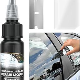 Windshield Repair Kit Car Glass, Glass Repair Liquid for Cracks for Fix Auto Windshield Glass Cracks-17