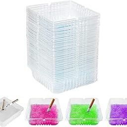 Disposable Ashtrays for Cigarettes Outdoor，Smokeless Ashtrays for Indoor Portable Windproof Ashtray，Pack of 30-Blue Smoke Purifier Disposable AshTray with Sand(mix)-picture-31