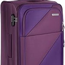 Texas Expander Soft-Sided Polyester Cabin Luggage Purple 20 inch |51cm Trolley Bag-51