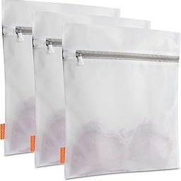 Polecasa Premium Fine Mesh Laundry Bags with Sturdy Zipper for Delicates - 3 Pack Medium Durable Laundry Wash Bags - Protect Clothes in Washing Machine - 12 x 16 Inches-30