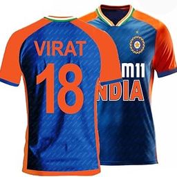 Sports India World Cup Cricket Team T Shirt Jersey for (Kid's, Boy's & Mens) L1020-image-94