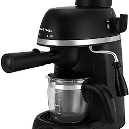 Russell Hobbs Prestige 4 Cups Brew Coffee Maker | 800W Espresso & Cappuccino Machine | Frothing Function | 0.24L Aluminium Boiler | Glass Carafe | Overheat Protection | 2-Year Warranty RCM800CE-image-40