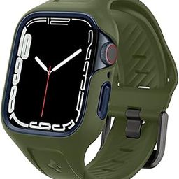 Spigen Liquid Air Pro for Apple Watch Series 9 45mm Case with Strap Band, Series 8/7 45mm Case with Strap Band - Moss Green-15