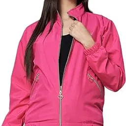 ewools Nylon Full Sleeve Solid Women's Jacket (Jack5)-picture-27