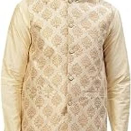 Men's Woven Design Nehru Jacket.-image-33