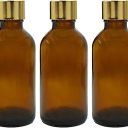 Happy Packaging 50ML Amber Round Empty Glass Bottle | Gold Screw Cap| Inner Plug | Refillable | Leak Proof For Essential Oils | DIY Perfumes | DIY serums (12)-45
