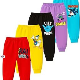 Baby Boys Baby Girls unisex soft cotton daily wear payjama pants trackpants for newborn baby to 5 years kids pack of 5-image-59
