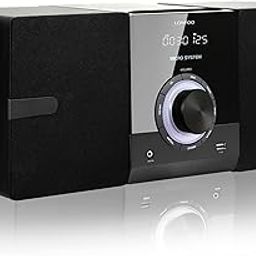 Compact Stereo System for Home, 30W CD Player with Speakers, Bluetooth, FM Radio, Aux-in, USB Playback, Earphone Port, DSP-Tech, Remote Included (New Version)-37