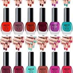 Nail Polish/Nail Paint Combo Set of 12, Multicolor Nail Paint of 6 ml each (Multicolor-6)-7
