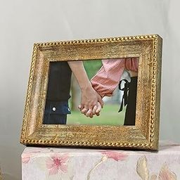 Art Street Table Photo Frame, Plexi Glass, Engineered Wood Photo Frame for Home and Office Decoration (Gold, Size- 4x6 Inch)-29