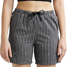 RX15 Women's Super Combed Cotton Woven Relaxed Fit Checkered Shorts with Side Pockets (Prints May Vary)-image-44
