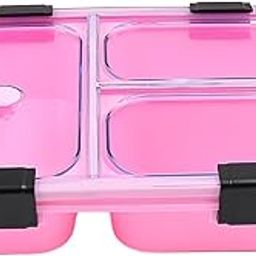Insulated Plastic 3-Compartment Lunch Box (1 Piece-image-82