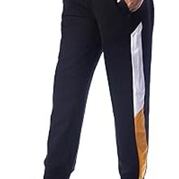 Women Track Pant Joggers for Women's Regular Fit Joggers French Terry Joggers Women Trackpants Black & Pink-image-64